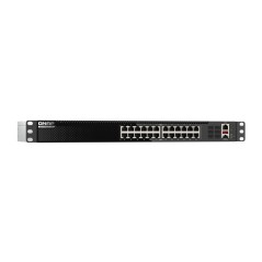 QNAP QSW-M3224-24T commutateur réseau Géré L3 10G Ethernet (100 1000 10000) 1U Noir, Argent