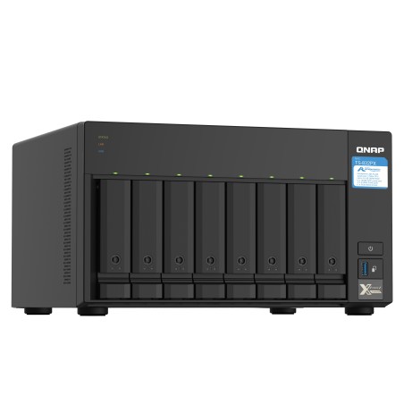 QNAP TS-832PX NAS Tower Annapurna Labs AL324 4 Go DDR4 0 To QNAP Turbo System Aluminium, Noir