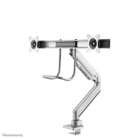 Neomounts NM-D775DXSILVER Support d'écran à fixer 10-32" - ressort à gaz - Topfix - arrêt 180°