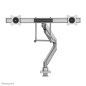 Neomounts NM-D775DXSILVER Support d'écran à fixer 10-32" - ressort à gaz - Topfix - arrêt 180°