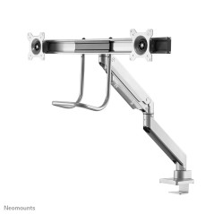 Neomounts NM-D775DXSILVER Support d'écran à fixer 10-32" - ressort à gaz - Topfix - arrêt 180°