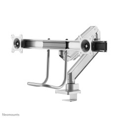 Neomounts NM-D775DXSILVER Support d'écran à fixer 10-32" - ressort à gaz - Topfix - arrêt 180°