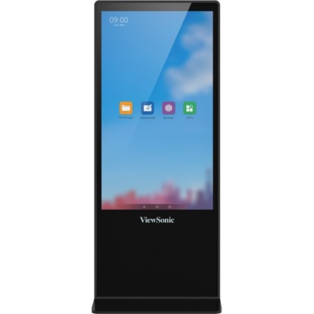 Viewsonic EP5542T Écran d'affichage dynamique Conception Totem 139,7 cm (55") LED 450 cd m² 4K Ultra HD Noir Écran tactile