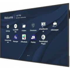 Viewsonic CDE7530 Écran d'affichage dynamique 190,5 cm (75") Wifi 450 cd m² 4K Ultra HD Noir Intégré dans le processeur Android
