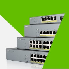 Zyxel GS1350-12HP-EU0101F commutateur réseau Géré L2 Gigabit Ethernet (10 100 1000) Connexion Ethernet, supportant