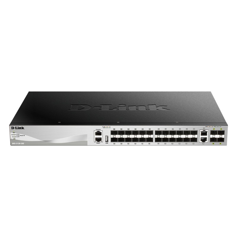 D-Link DGS-3130-30S/E commutateur réseau Géré L3 10G Ethernet (100/1000/10000) Gris D-Link DGS-3130-30S/E commutateur réseau Géré L3 10G Ethernet (100/1000/10000) Gris