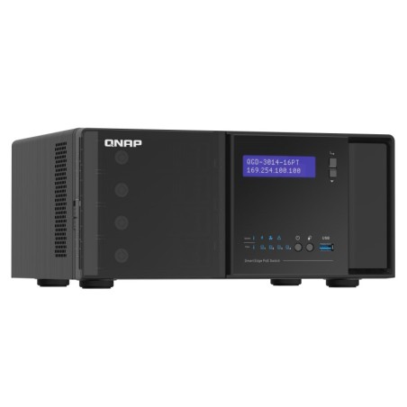 QNAP QGD-3014-16PT-8G commutateur réseau Géré Gigabit Ethernet (10/100/1000) Connexion Ethernet, supportant l'alimentation via
