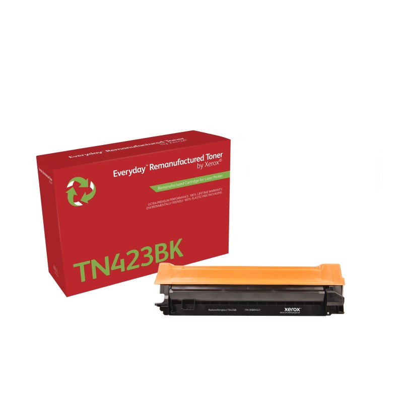 Toner remanufacturé Noir Everyday™ de Xerox compatible avec Brother TN423BK, Grande capacité Toner remanufacturé Noir Everyday™ de Xerox compatible avec Brother TN423BK, Grande capacité