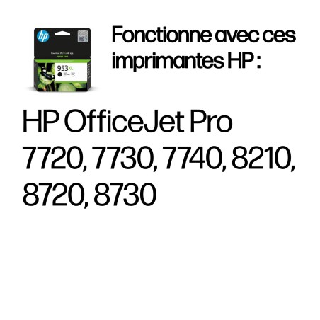 HP 953XL Cartouche d’encre noire grande capacité authentique