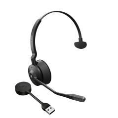 Jabra Engage 55 Casque Sans fil Arceau Bureau Centre d'appels Noir, Titane