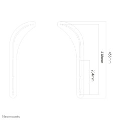 Neomounts NM-USP100BLACK Support pour barre de son Sonos - max 15 kg - installation de l'écran