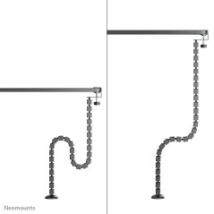 Neomounts ADS06-131BL Colonne vertébrale - fixation à pince - universel