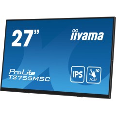 iiyama ProLite T2755MSC-B1 écran plat de PC 68,6 cm (27") 1920 x 1080 pixels Full HD LED Écran tactile Dessus de table Noir