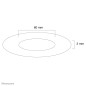 Neomounts FPMA-CRW6 Rosace encastrable au plafond - diam. 60 mm