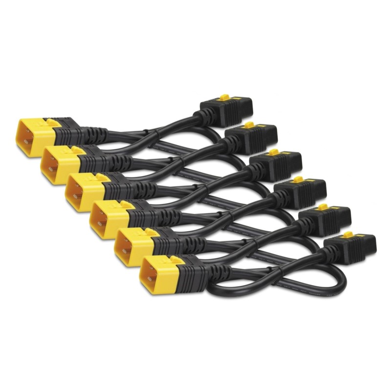 APC Power Cord Kit (6 EA), Locking, C19 TO C20, 1.2M (4FT), Red