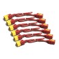 APC Power Cord Kit (6 EA), Locking, C19 TO C20, 1.2M (4FT), Red