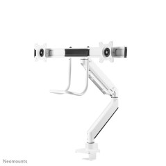 Neomounts NM-D775DXWHITE Support d'écran à fixer 10-32" - ressort à gaz - Topfix - arrêt 180°