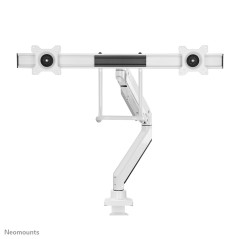 Neomounts NM-D775DXWHITE Support d'écran à fixer 10-32" - ressort à gaz - Topfix - arrêt 180°
