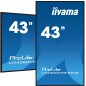 iiyama LH4360UHS-B2AG Écran d'affichage dynamique Carte A numérique 108 cm (42.5") LED Wifi 500 cd/m² 4K Ultra HD Noir Intégré