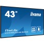 iiyama LH4360UHS-B2AG Écran d'affichage dynamique Carte A numérique 108 cm (42.5") LED Wifi 500 cd/m² 4K Ultra HD Noir Intégré