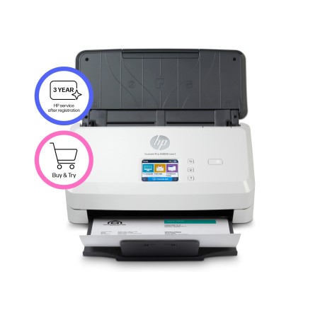 HP Scanjet Pro N4000 snw1 Sheet-feed Scanner Alimentation feuille à feuille de scanner 600 x 600 DPI A4 Noir, Blanc