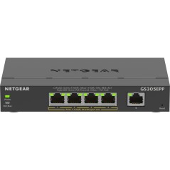 NETGEAR GS305EPP Géré L2 L3 Gigabit Ethernet (10 100 1000) Connexion Ethernet, supportant l'alimentation via ce port (PoE) Noir