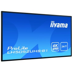 iiyama LH5052UHS-B1 Écran d'affichage dynamique Écran plat de signalisation numérique 125,7 cm (49.5") VA 500 cd m² 4K Ultra HD