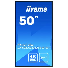 iiyama LH5052UHS-B1 Écran d'affichage dynamique Écran plat de signalisation numérique 125,7 cm (49.5") VA 500 cd m² 4K Ultra HD