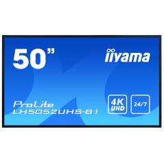 iiyama LH5052UHS-B1 Écran d'affichage dynamique Écran plat de signalisation numérique 125,7 cm (49.5") VA 500 cd m² 4K Ultra HD