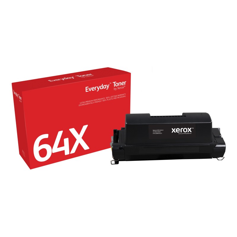 Toner Everyday™ Noir de Xerox compatible avec HP 64X (CC364X), Grande capacité Toner Everyday™ Noir de Xerox compatible avec HP 64X (CC364X), Grande capacité