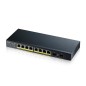 Zyxel GS1900-10HP Géré L2 Gigabit Ethernet (10/100/1000) Connexion Ethernet, supportant l'alimentation via ce port (PoE) Noir Zyxel GS1900-10HP Géré L2 Gigabit Ethernet (10/100/1000) Connexion Ethernet, supportant l'alimentation via ce port (PoE) Noir