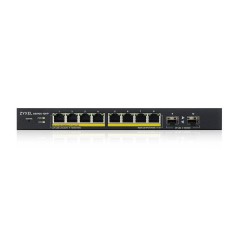 Zyxel GS1900-10HP Géré L2 Gigabit Ethernet (10 100 1000) Connexion Ethernet, supportant l'alimentation via ce port (PoE) Noir