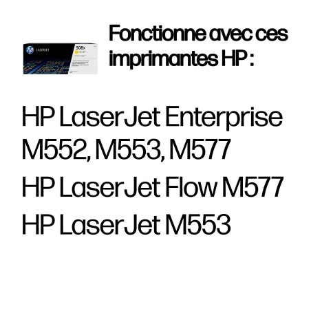 HP 508X toner LaserJet Jaune grande capacité authentique