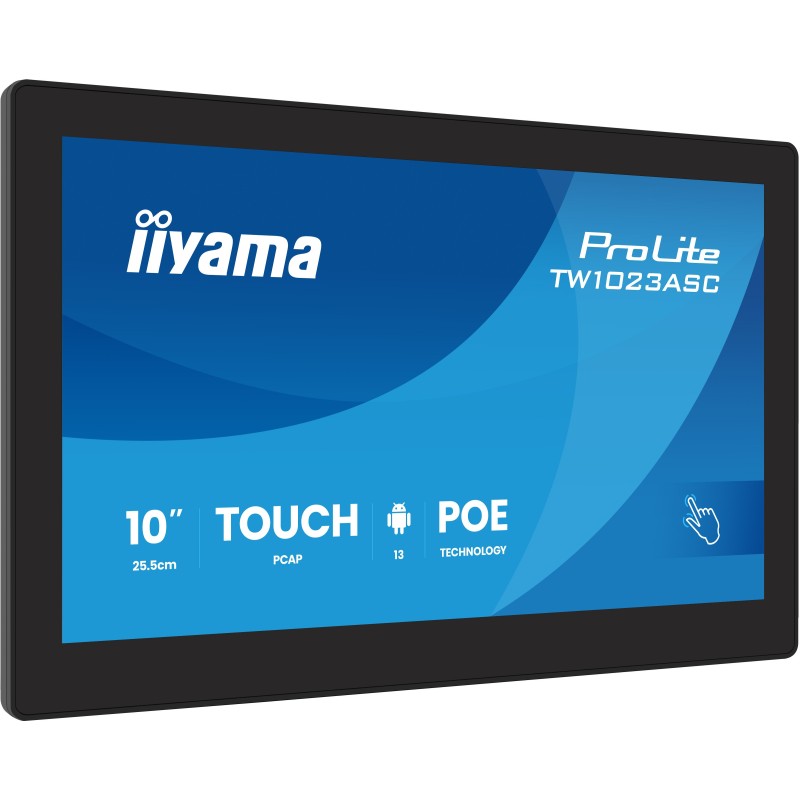 iiyama TW1023ASC-B3P Écran d'affichage dynamique En forme de kiosk 25,6 cm (10.1") Wifi 385 cd/m² WXGA Noir Écran tactile iiyama TW1023ASC-B3P Écran d'affichage dynamique En forme de kiosk 25,6 cm (10.1") Wifi 385 cd/m² WXGA Noir Écran tactile