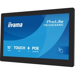 iiyama TW1023ASC-B3P Écran d'affichage dynamique En forme de kiosk 25,6 cm (10.1") Wifi 385 cd m² WXGA Noir Écran tactile