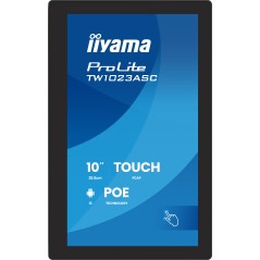 iiyama TW1023ASC-B3P Écran d'affichage dynamique En forme de kiosk 25,6 cm (10.1") Wifi 385 cd m² WXGA Noir Écran tactile