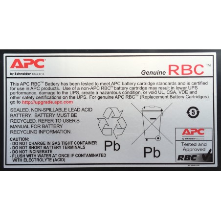 APC Cartouche de batterie de rechange RBC5 (OEM)