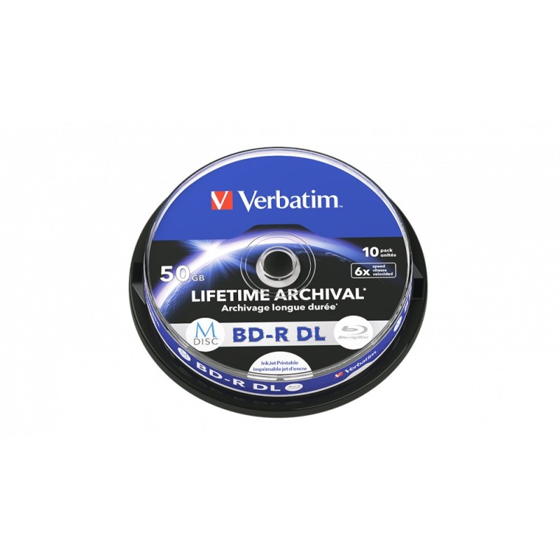 Verbatim MDISC BD-R DL 50 Go 10 pièce(s) Verbatim MDISC BD-R DL 50 Go 10 pièce(s)