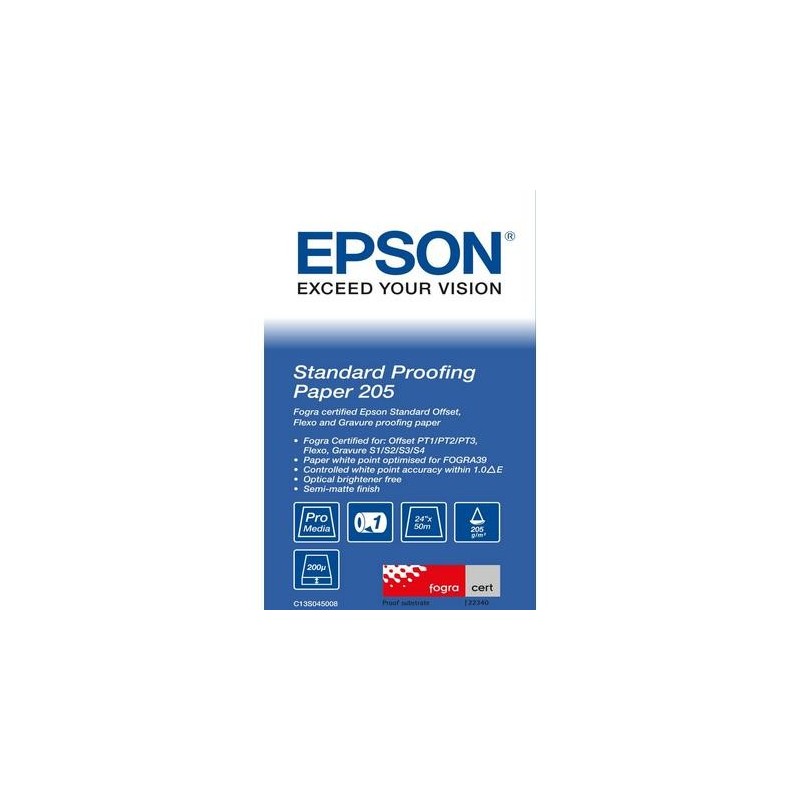 Epson Pap Proofing Standard FOGRA 205g 24"x50m