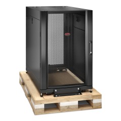 APC Coffret NetShelter SX 18U, pour armoire en rack serveur 600 x 1 070 mm, avec panneaux latéraux noirs, emballage antichoc