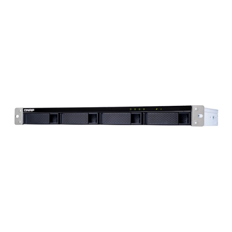 QNAP TL-R400S Boîtier de disques de stockage Boîtier disque dur/SSD Noir, Gris 2.5/3.5"
