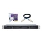 QNAP TL-R400S Boîtier de disques de stockage Boîtier disque dur/SSD Noir, Gris 2.5/3.5"
