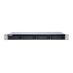 QNAP TL-R400S Boîtier de disques de stockage Boîtier disque dur SSD Noir, Gris 2.5 3.5"