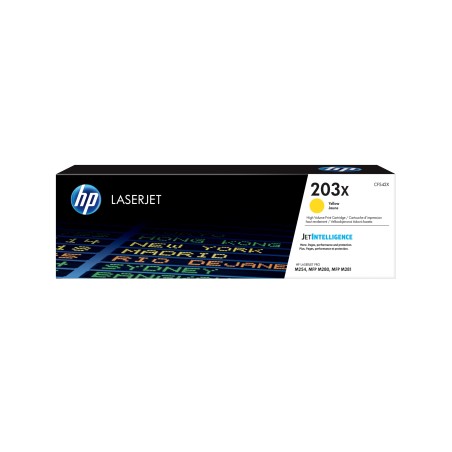 HP LaserJet Cartouche de toner grande capacité jaune authentique 203X pour