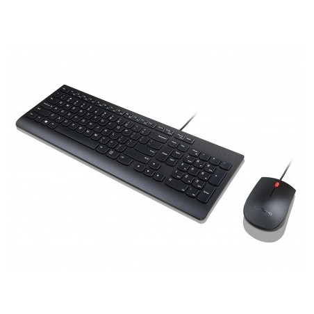 Lenovo 4X30L79897 clavier Souris incluse Universel USB QWERTZ Allemand Noir