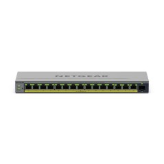 NETGEAR GS116EPP Géré L2 L3 Gigabit Ethernet (10 100 1000) Connexion Ethernet, supportant l'alimentation via ce port (PoE) Gris