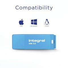 Integral INFD128GBNEONB3.0 lecteur USB flash 128 Go 3.2 Gen 1 (3.1 Gen 1)