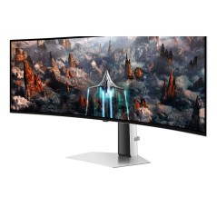 Samsung G93SC écran plat de PC 124,5 cm (49") 5120 x 1440 pixels Dual QHD OLED Argent