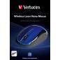 Verbatim Wireless Laser Nano Mouse - Blue souris Bluetooth 1600 DPI