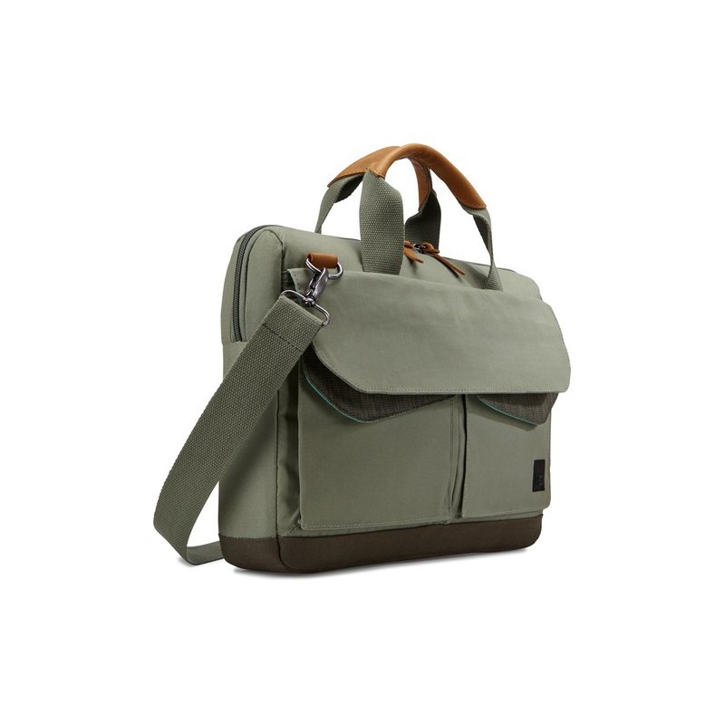 Case Logic LODO 14" 35,8 cm (14.1") Sac Messenger Noir, Marron, Vert Case Logic LODO 14" 35,8 cm (14.1") Sac Messenger Noir, Marron, Vert